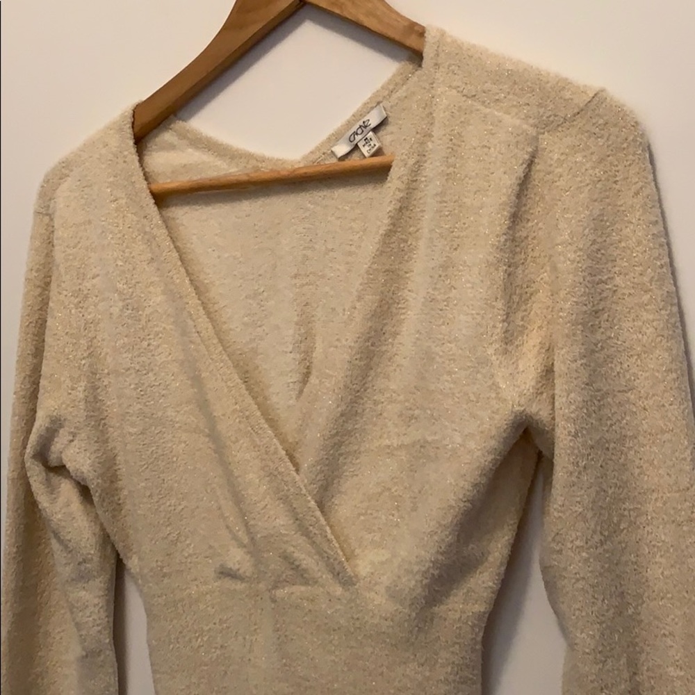 Cache Metallic Sweater Size Medium - image 2